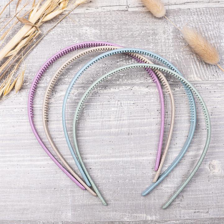 Actual product image Chiara Ambra Hairband set, 4 pcs., with straw