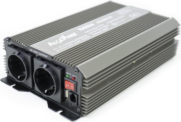Immagine prodotto President Inverter AlcaPower di 1500W 24V-230V, onda sinusoidale modificata, connessione USB
