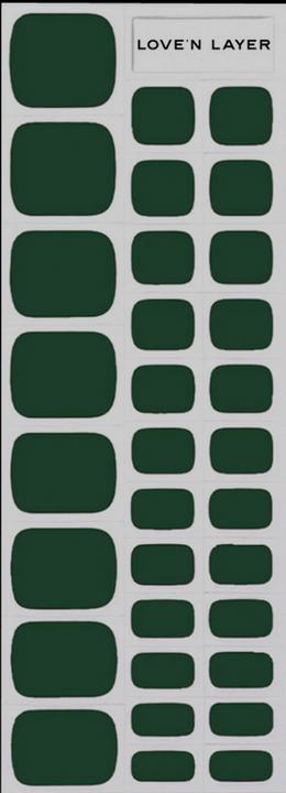 Love'n Layer - Solid Toe Forest Green