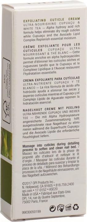 Produktbild OPI Pro Spa - Exfoliating Cuticle Cream (27 ml)