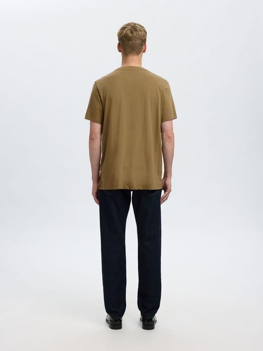 Actual product image Selected Homme Slhaspen Slub Ss O-Neck Tee Noos (M)