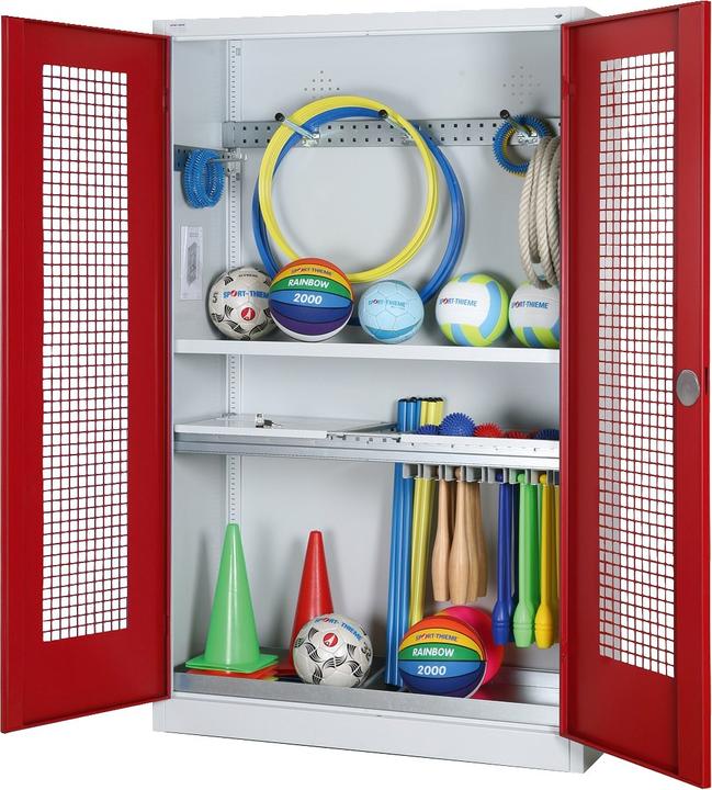 Immagine prodotto C+P Armadio modulare per attrezzature sportive con attrezzatura completa (HxLxP: 195x120x50 cm, con