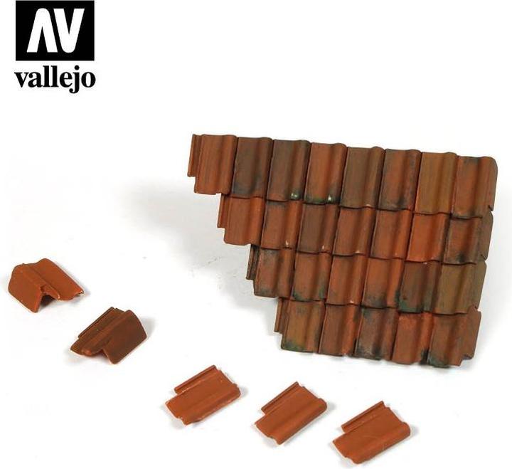 Vallejo Damaged Roof Section and Tiles (SC230)