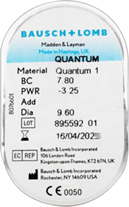 Quantum 1 (1 Stück, Jahreslinse, Sphärisch)