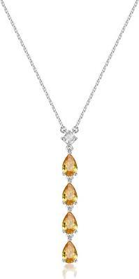 Produktbild Brosway - Energy Yellow Fancy Cubic Zirconia Silver Necklace FEY98 (Fancy Cubic Zirconia)