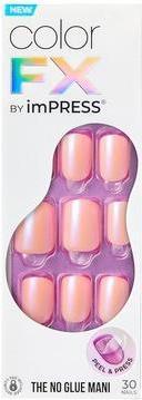 Produktbild KISS Glue-on nails ImPRESS Color FX - Satellite 30 pcs (Kunstnägel, Light Pink)