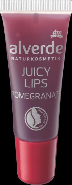 dm alverde Gloss pour les lèvres Juicy Lips Pomegranate