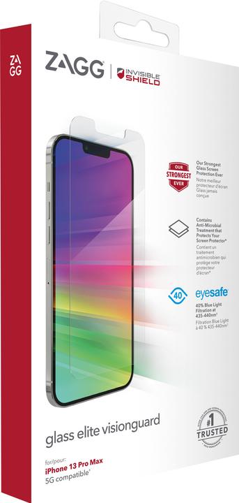 Immagine prodotto InvisibleShield Vetro Elite VisionGuard+ (1 Pezzo/i, Apple iPhone 13 Pro Max)