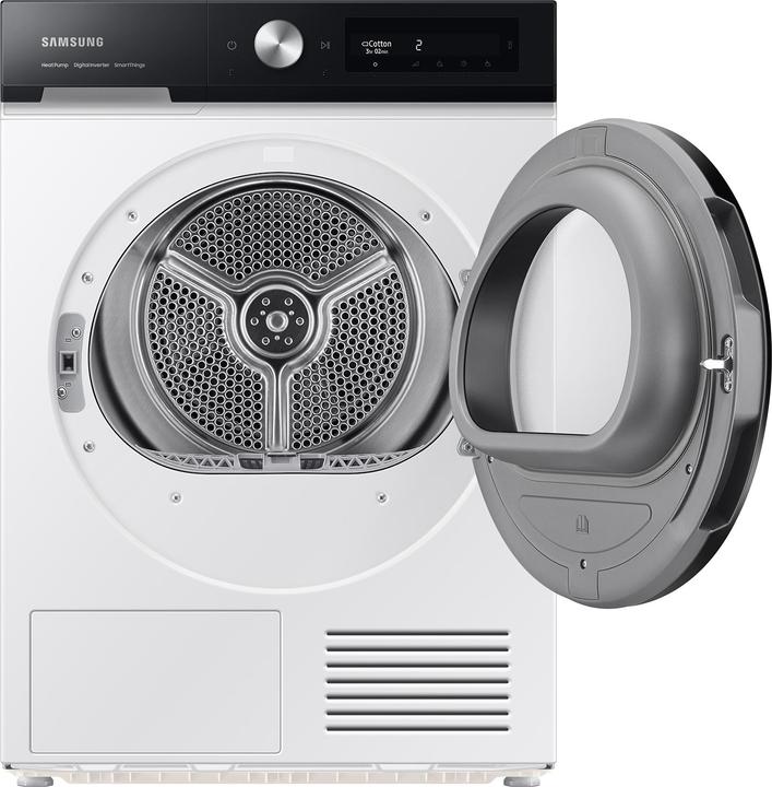 Produktbild Samsung DV90BB5245AES3 Optimal Dry 9 kg Frontlader-Wäschetrockner Klasse A++, schwarze Tür (9 kg, Rechts)