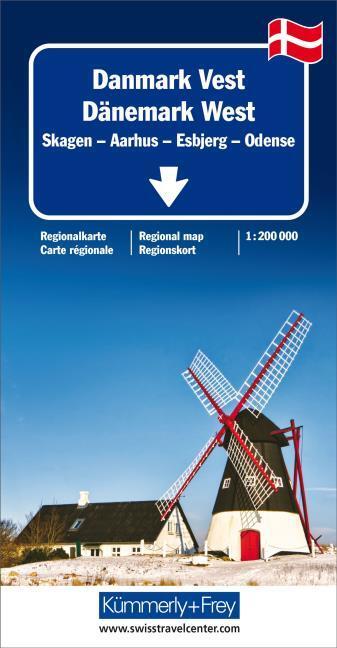 Produktbild Dänemark West Regionalkarte 200000