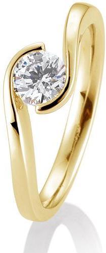 Breuning Ring Schwung 0,40-0,60 ct. (57, 750/18 K Gold)