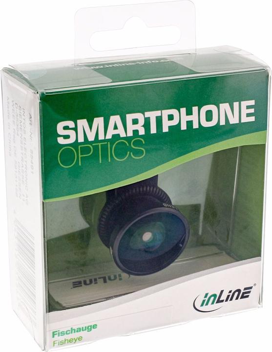 Produktbild InLine Smartphone Aufsteck-Objektiv Fisheye Weitwinkel 0.30X
