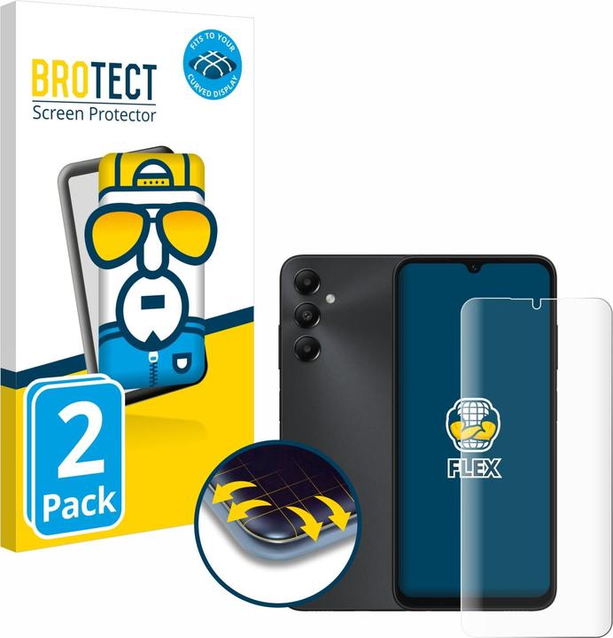 Produktbild BROTECT Full-Cover Displayschutz (2 Stück, Samsung Galaxy A05s)