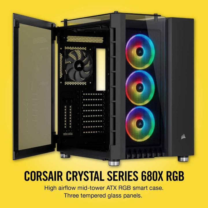 Immagine prodotto Corsair 680X RGB (ATX, mATX, Mini-ITX, E-ATX)