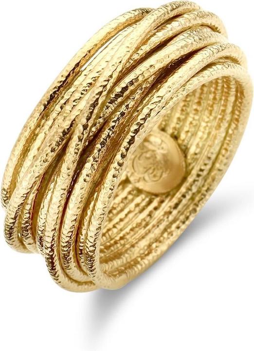 Casa Jewelry Casa Schmuckring Wrap Satin 56 - Silber - Gold vergoldet (56)