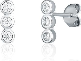 JVD Timeless silver earrings with clear zircons SVLE1773XJ4BI00