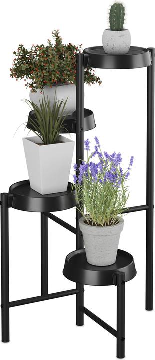 Actual product image Relaxdays Pflanzenständer Metall & Kunststoff