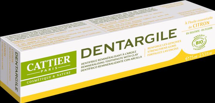 Image du produit Cattier Dentargile Citron (75 ml)