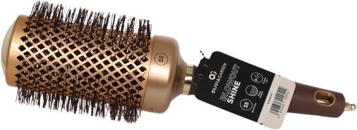 Olivia Garden OLIVIA GARDEN Expert Blowout Shine szczotka do modelowania i suszenia włosów Złoto Brązowa 55mm