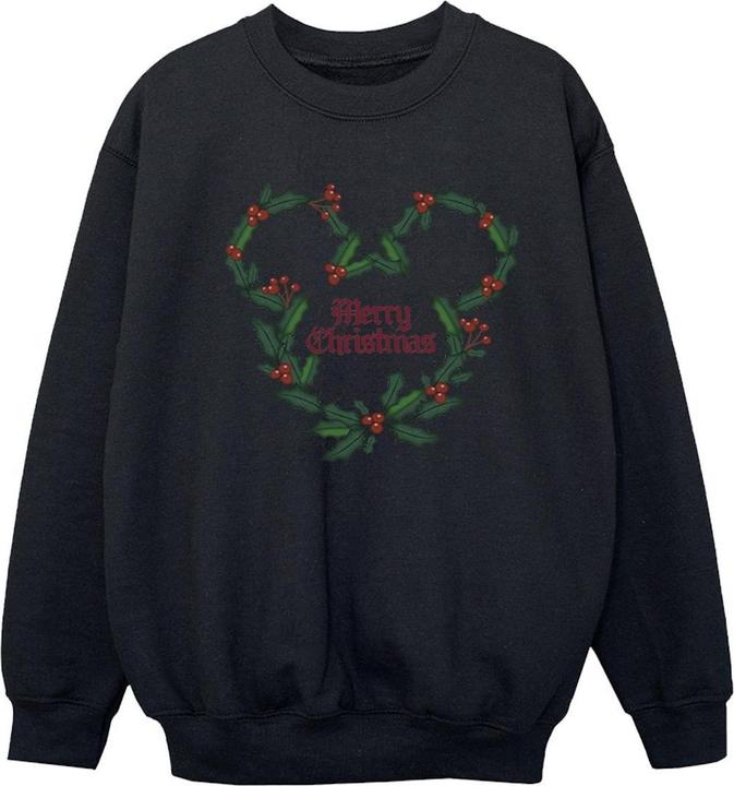 Produktbild Disney Mickey Mouse Merry Christmas Holly Sweatshirt Mädchen (140, 146)