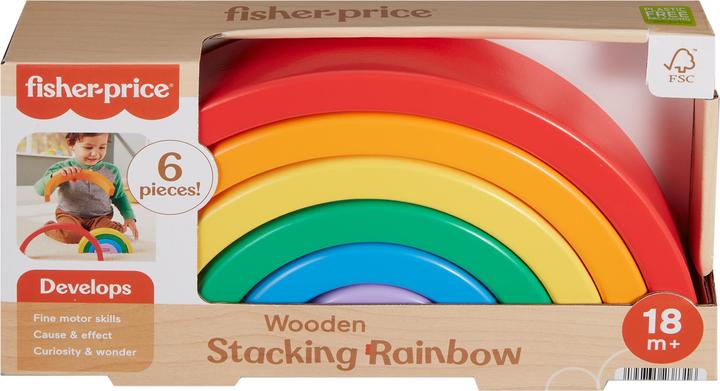 Actual product image Fisher-Price Stackable wooden rainbow
