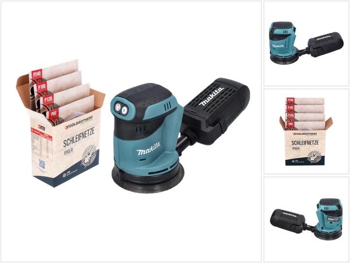 Immagine prodotto Tool Brothers Levigatrice rotorbitale a batteria DBO 180 Z 18 V 125 mm + set di abrasivi di rete Toolbrothers (Levigatrici rotorbitali)