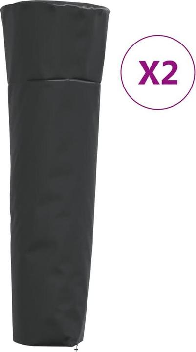 Produktbild VidaXL Heizstrahler-Abdeckungen 2 Stk. Pyramidenform 86x47x241