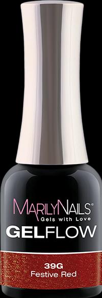 Produktbild Marily Nails GELFLOW – 39G Festive Red (Festive Red, Gel-Effekt Nagellack)