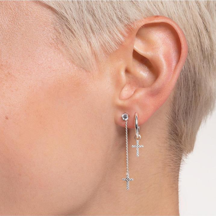 Immagine prodotto Thomas Sabo Creola singola con ciondolo a croce in argento (Argento 925)