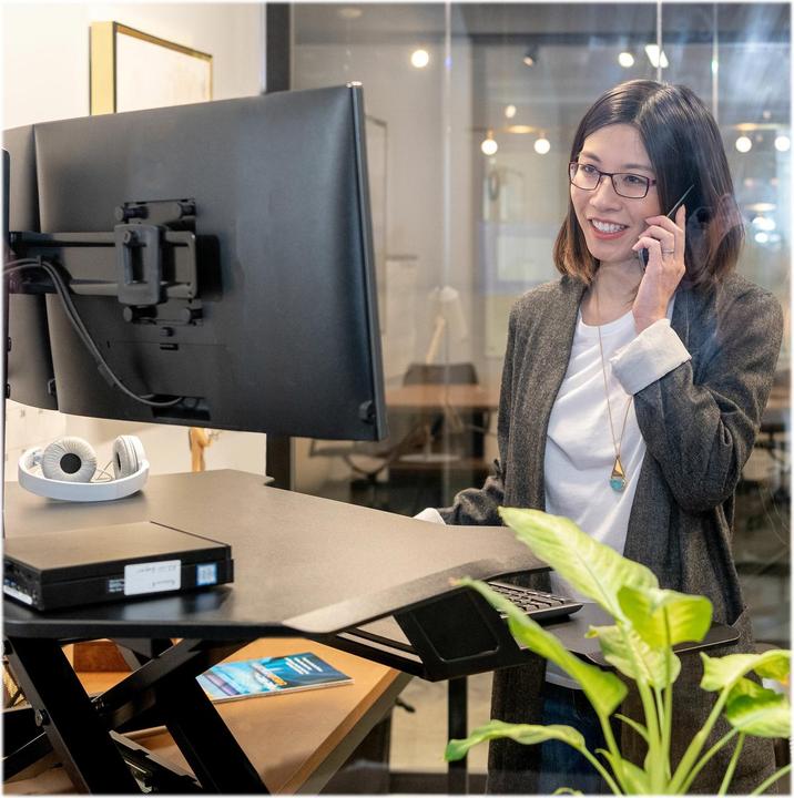 Produktbild Ergotron WorkFit Steh-Sitz Arbeitsplatz (Tisch)