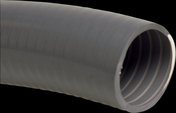 Poolomio Tuyau flexible en PVC gris 50 mm 25 m