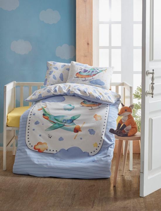 Produktbild Cotton Box Baby Bettwäsche Air Plane (100 x 135 cm, 35 x 45 cm, 40 x 60 cm)