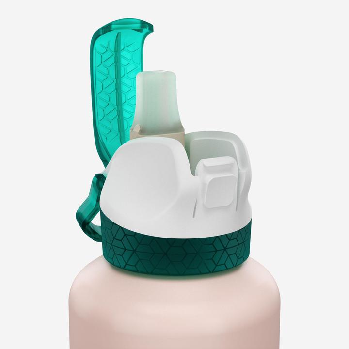 Produktbild Quechua Trinkflasche 0,6 l Schnellverschluss Trinkhalm Aluminium - 900 (0.60 l)
