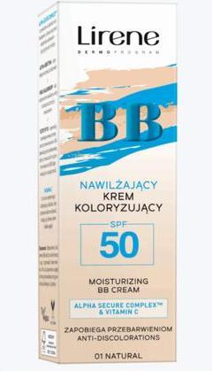 Actual product image Lirene Bb Moisturising Colouring Cream Spf50 01 Natural 30Ml (01 Natural)