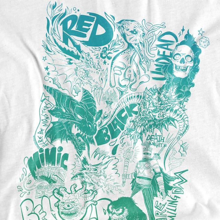 Actual product image Dungeons & Dragons Mens Sketchbook T-Shirt (L)