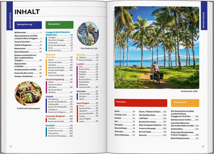 Produktbild Reiseführer Bali, Lombok & Nusa Tenggara (Deutsch, Mark Johanson, Sofia Levin, Virginia Maxwell, MaSovaida Morgan, 2024)
