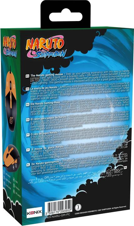 Actual product image Konix Naruto Shippuden Gaming Mouse Naruto (Cable)