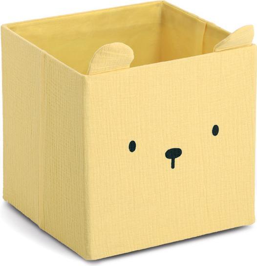 Produktbild Zeller Present Aufbewahrungsbox Bär Musselin 28x28x28 cm (28 x 28 x 28 cm, 21.95 l)