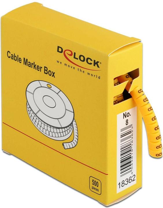 Immagine prodotto Delock Marcatura dei cavi n. 8, giallo 500 pezzi