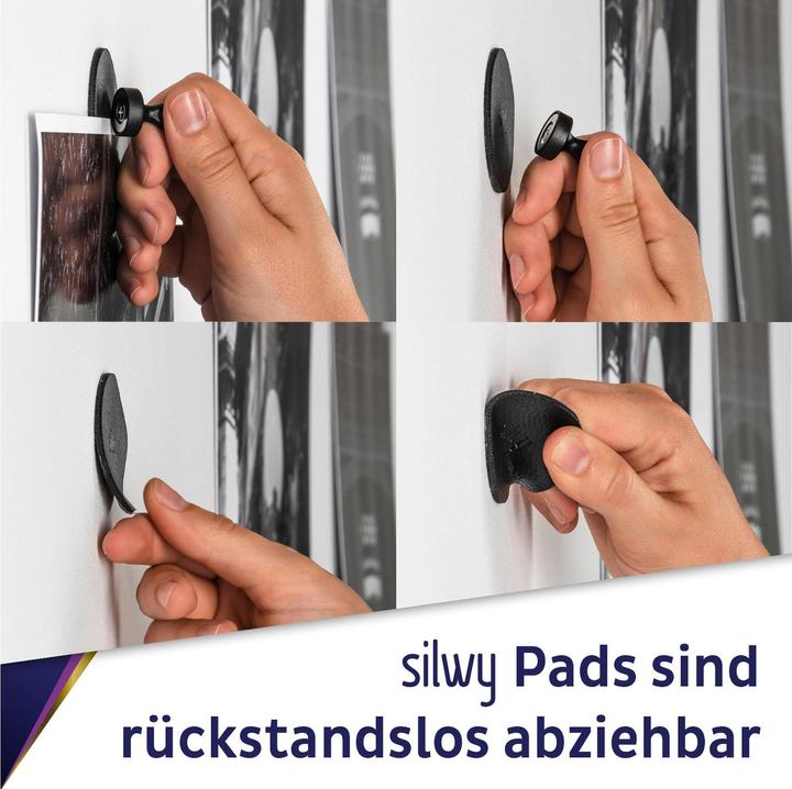 Image du produit Silwy Crochet Aimant Pins Flex Blanc, 0.08 kg (1 x)