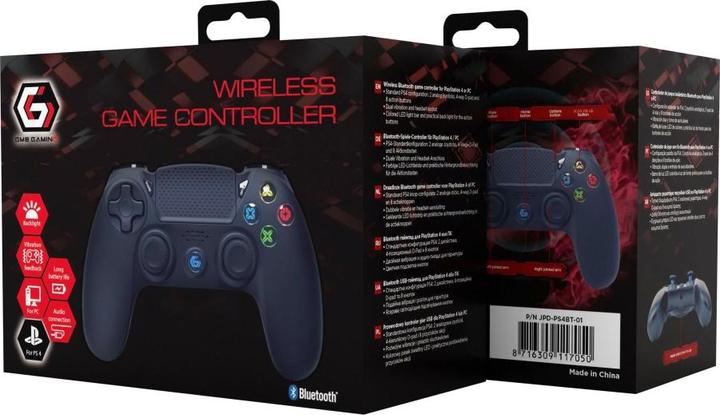 Image du produit Gembird Contrôleur vibrant pour PS4/PC, Bluetooth (PC, PS4)