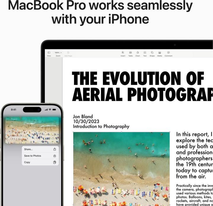 Actual product image Apple MacBook Pro - Late 2023 (14", M3, 16 GB, 1000 GB, CH)