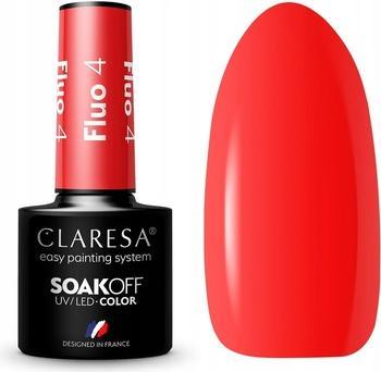Claresa Fluo UV Nagellack 5ml - 4er-Pack (Farblack)