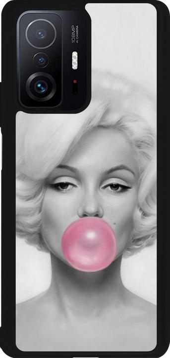 Actual product image PhoneLook Coque silicone rigide noir Marilyn Bubble (Xiaomi 11T)