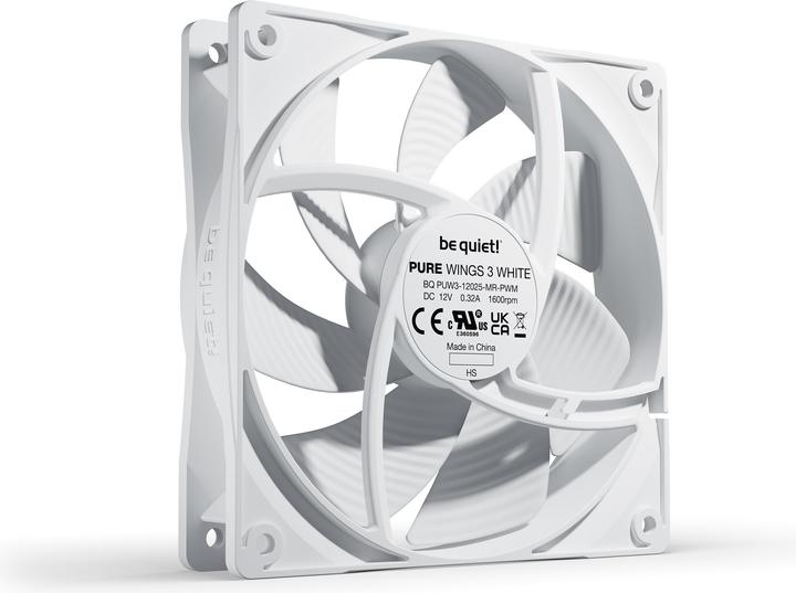 Image du produit be quiet! Pure Wings 3 PWM wh 120x120x25 (120 mm, 1 x)