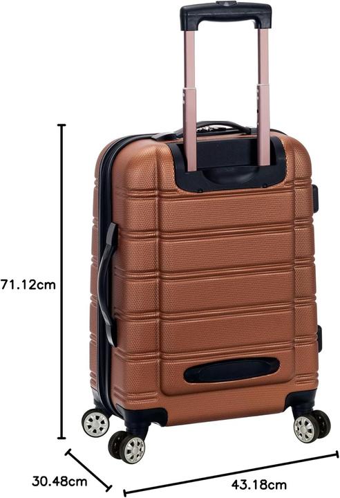 Immagine prodotto Rockland Hartschalen-Koffer Set (94 l, Bagaglio a mano (fino a 50 litri), L (90 - 115l))
