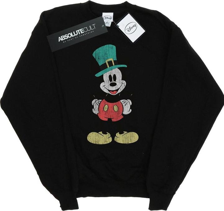 Disney Mickey Mouse Leprechaun Hat Sweatshirt Jungen (128)