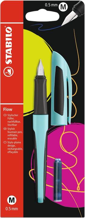 Produktbild STABILO Flow SPORTY Füller (Hellblau, Schwarz, 1 x)