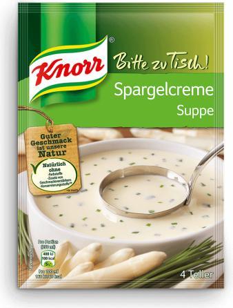 Image du produit Knorr Sachet de soupe à la crème d'asperges, soupe d'asperges avec morceaux d'asperges blanches & vertes