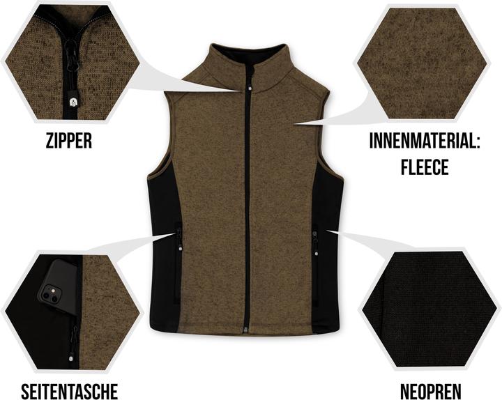 Produktbild Normani Herren Strick-Fleeceweste Shamattawa (L)